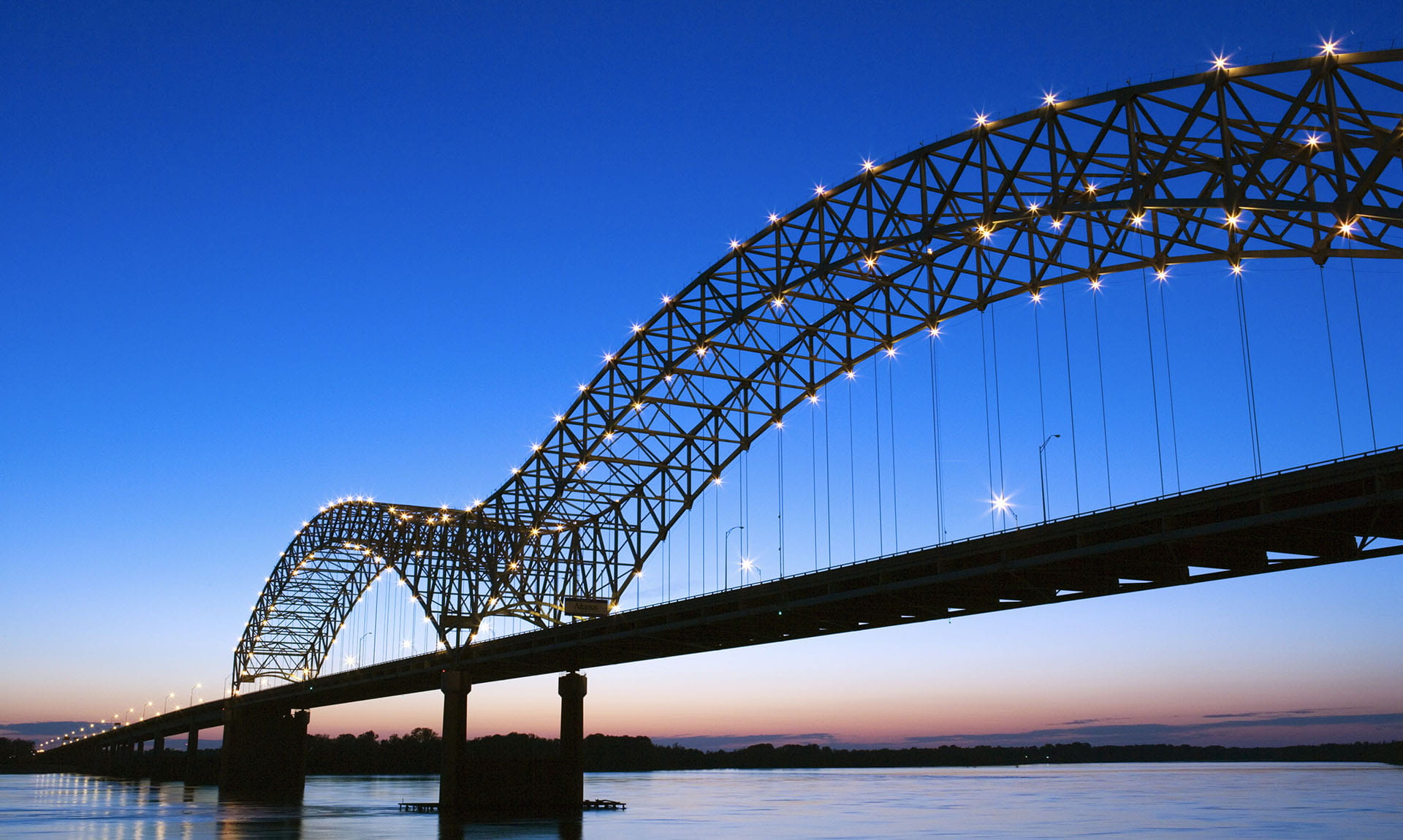 Hernando De Soto Bridge, Memphis Sunrise