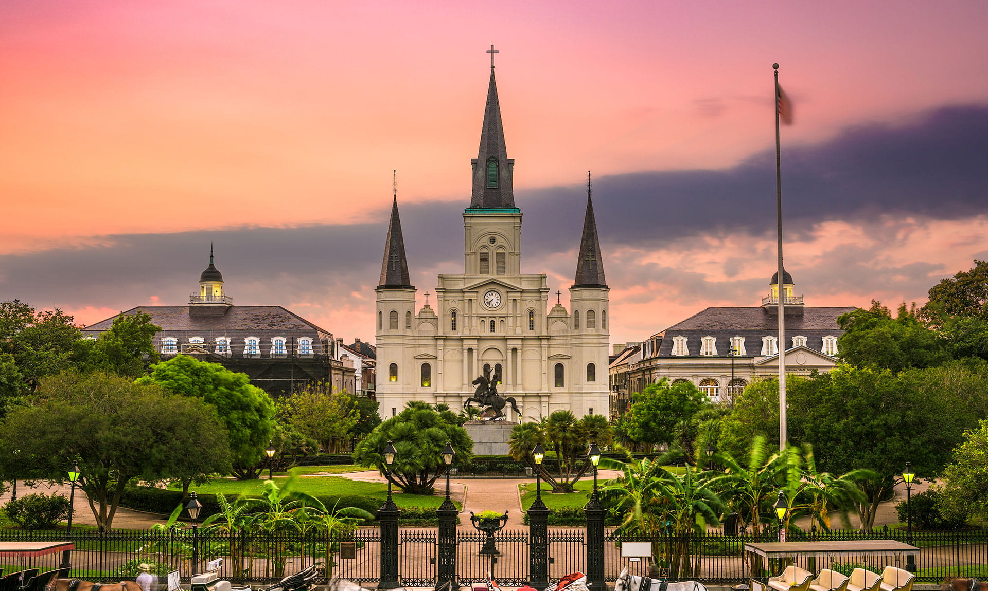 Jackson Square, New Orleans during Sunset