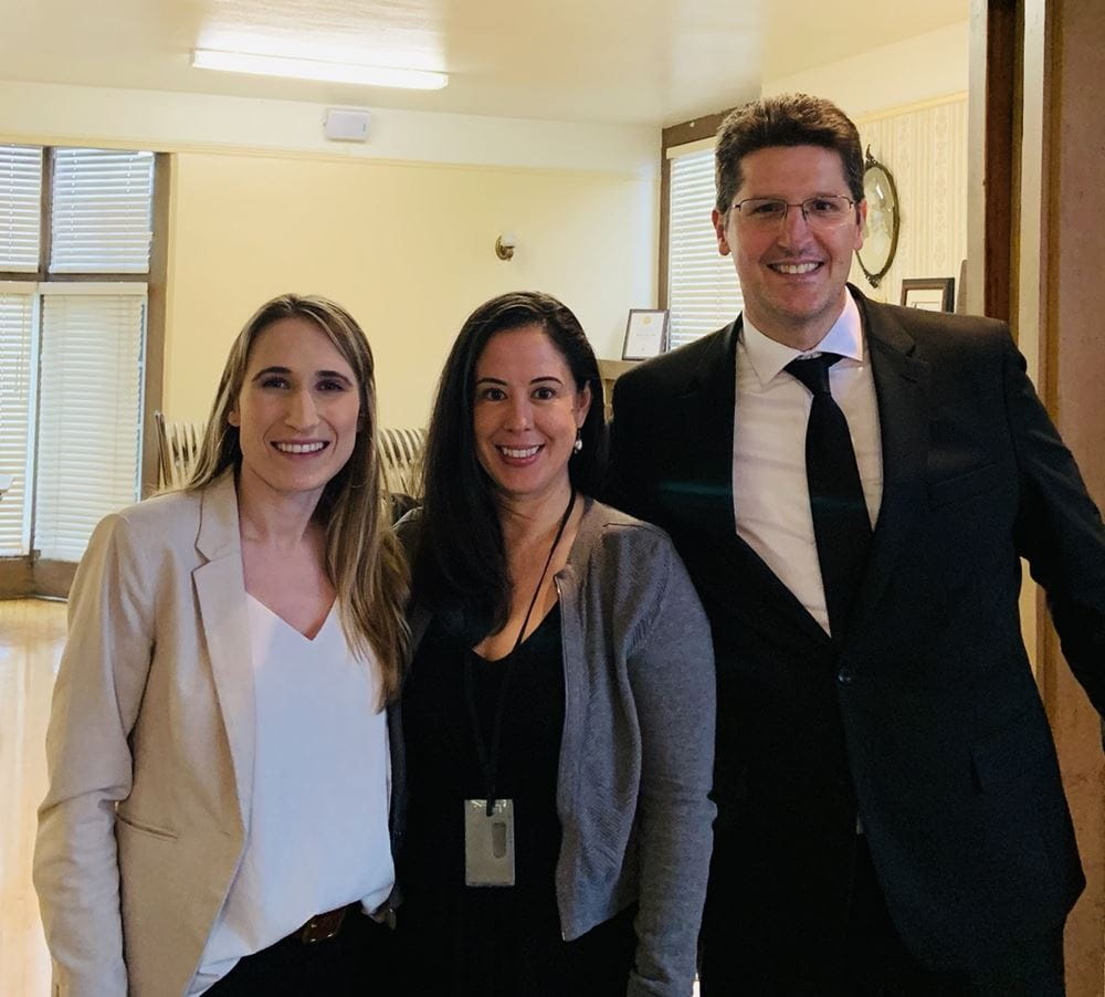 Eric and Kendra with June 2019 meeting speaker, Christina Granados, Partnership Specialist with the US Census Bureau.