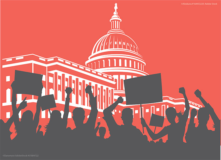 Capitol Riot Illustration