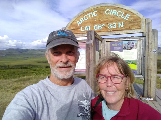 Dorothy and James in the Arctic Circle