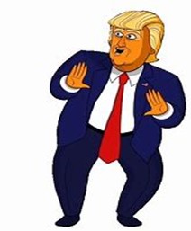 Donald Trump Cartoon Figure