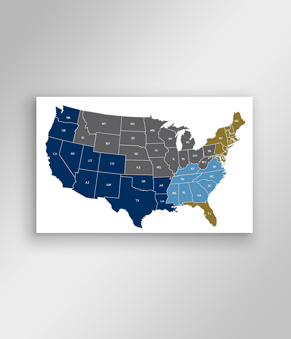 Raymond James & Associates divisional map