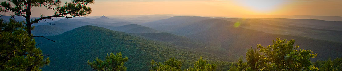 Summer Solstice on Flatside Pinnacle in Arkansas